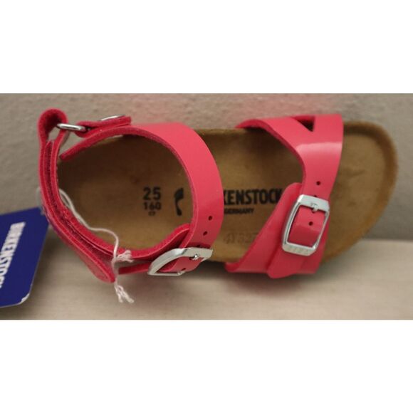 Birkenstock Kids 1029517 Girl's EUR 25 US 7 Patent Fuchsia Tulip Rio AS Sandals - Picture 10 of 16